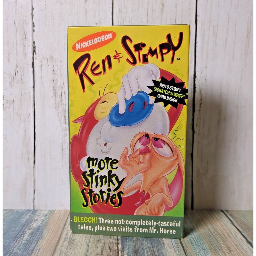 Ren and Stimpy: More Stinky Stories (1994, VHS) Nickelodeon Sony GUC